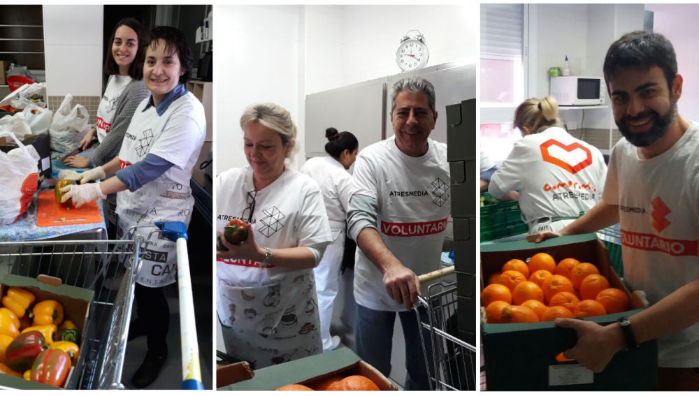 Voluntarios Atresmedia aumenta su compromiso con el Comedor Social Santa María Josefa de Vallecas