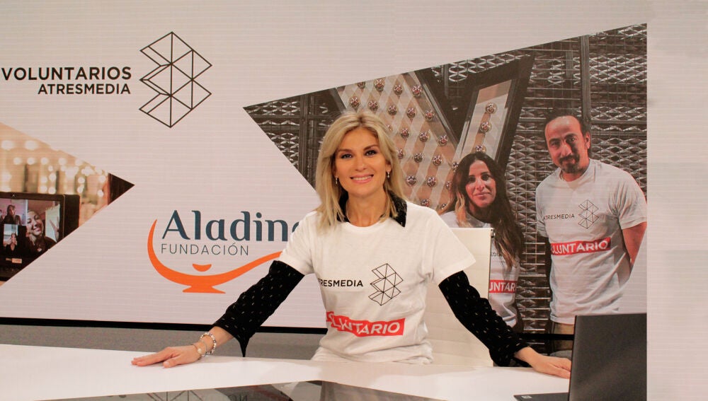 Sandra Golpe, Voluntaria Atresmedia junto a Fundación Aladina