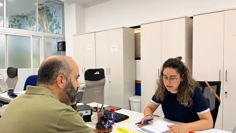 José María, Voluntario Atresmedia en la oficina de Accem José María, Voluntario Atresmedia en la oficina de Accem