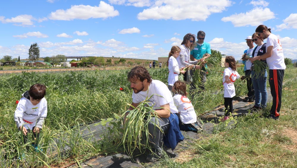 Voluntarios Atresmedia disfrutan de un día en la naturaleza junto a los usuarios de la Fundación Aldaba