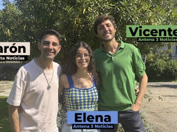 Aarón, Elena y Vicente, Voluntarios Atresmedia